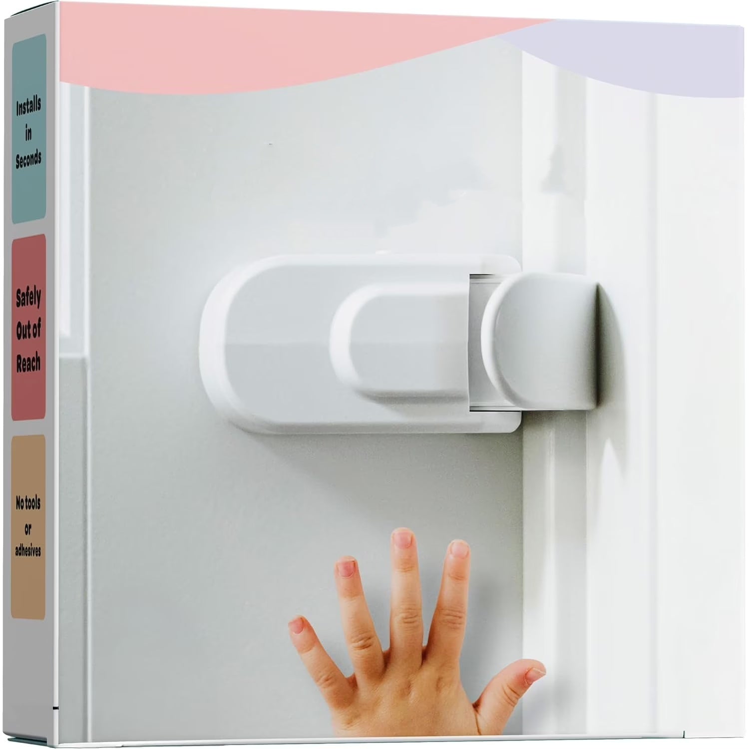 Child-Proof Door Lock – No Tools, Mounts High Out of Reach