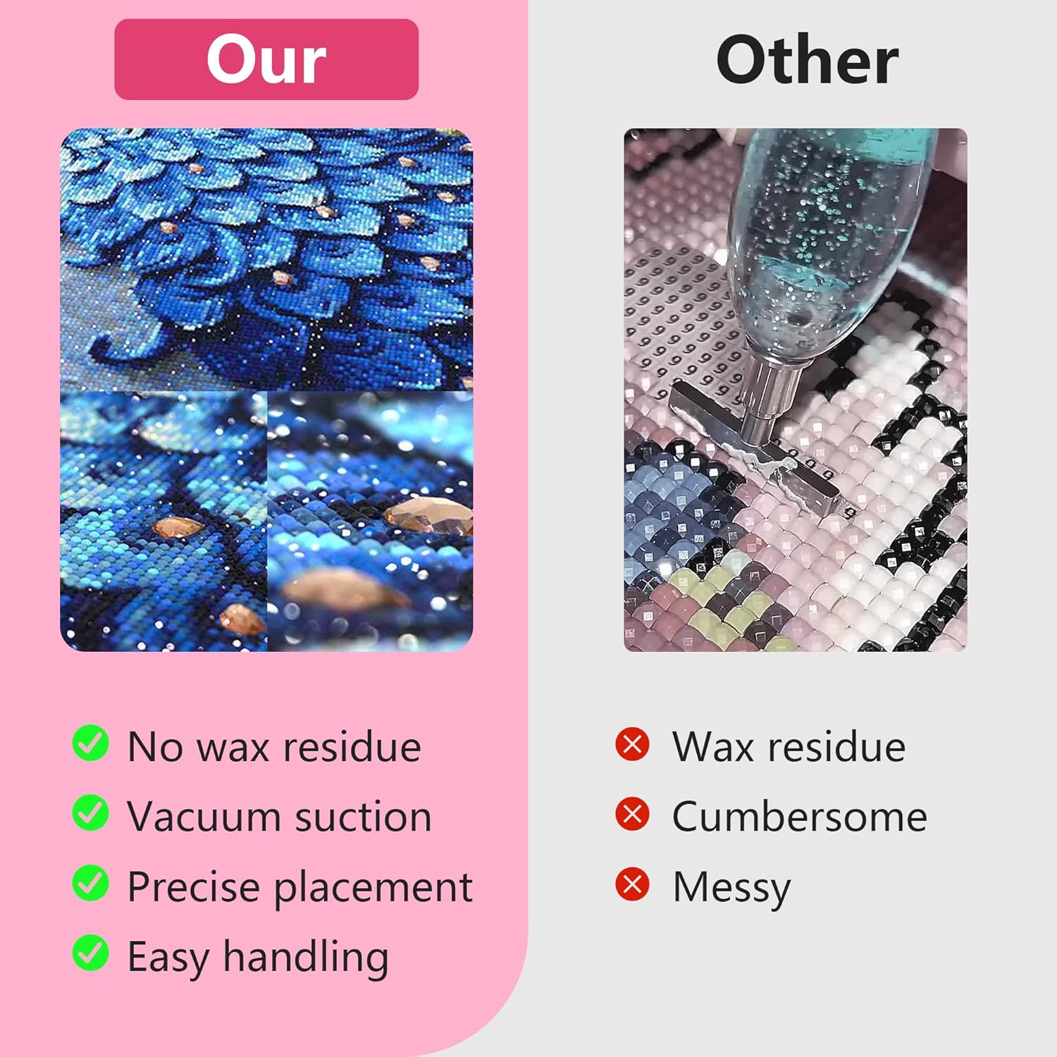 Electric Diamond Art Painting Pen Kit with Storage Tray