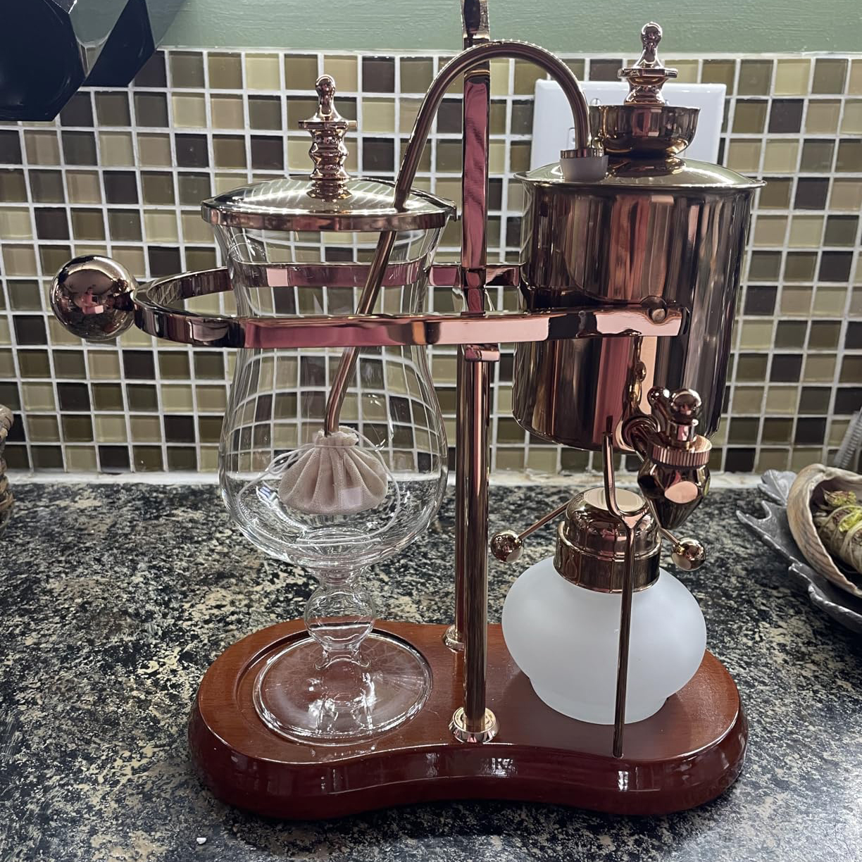 Vintage Belgian Balance Syphon Coffee Maker – Copper