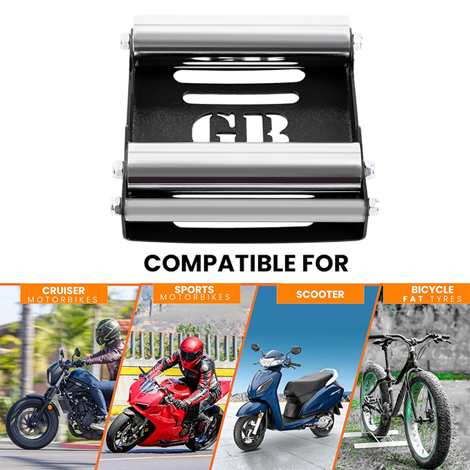 Motorcycle wheel cleaning rack - a replacement for a repair rack