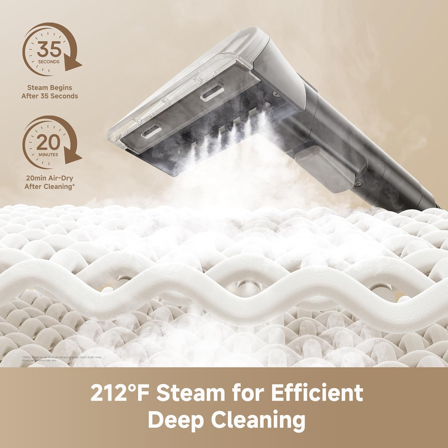 Multi-Surface Steam &amp; Carpet Cleaner – Strong Suction  Deep Steam Wash