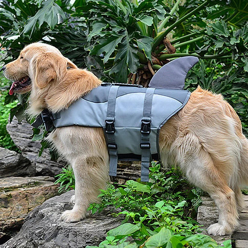 Dog Life Jacket – Reinforced Back Handle for Quick Rescue