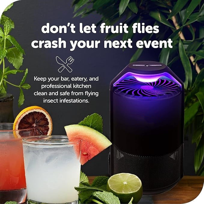 Intelligent Indoor Flying Insect Terminal with Triple-Action Non-Toxic Trap & Automated Ambient Sensor