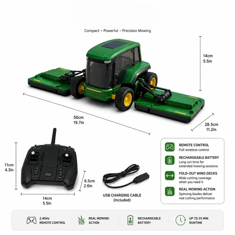 FoldDeck – Foldable RC Mower