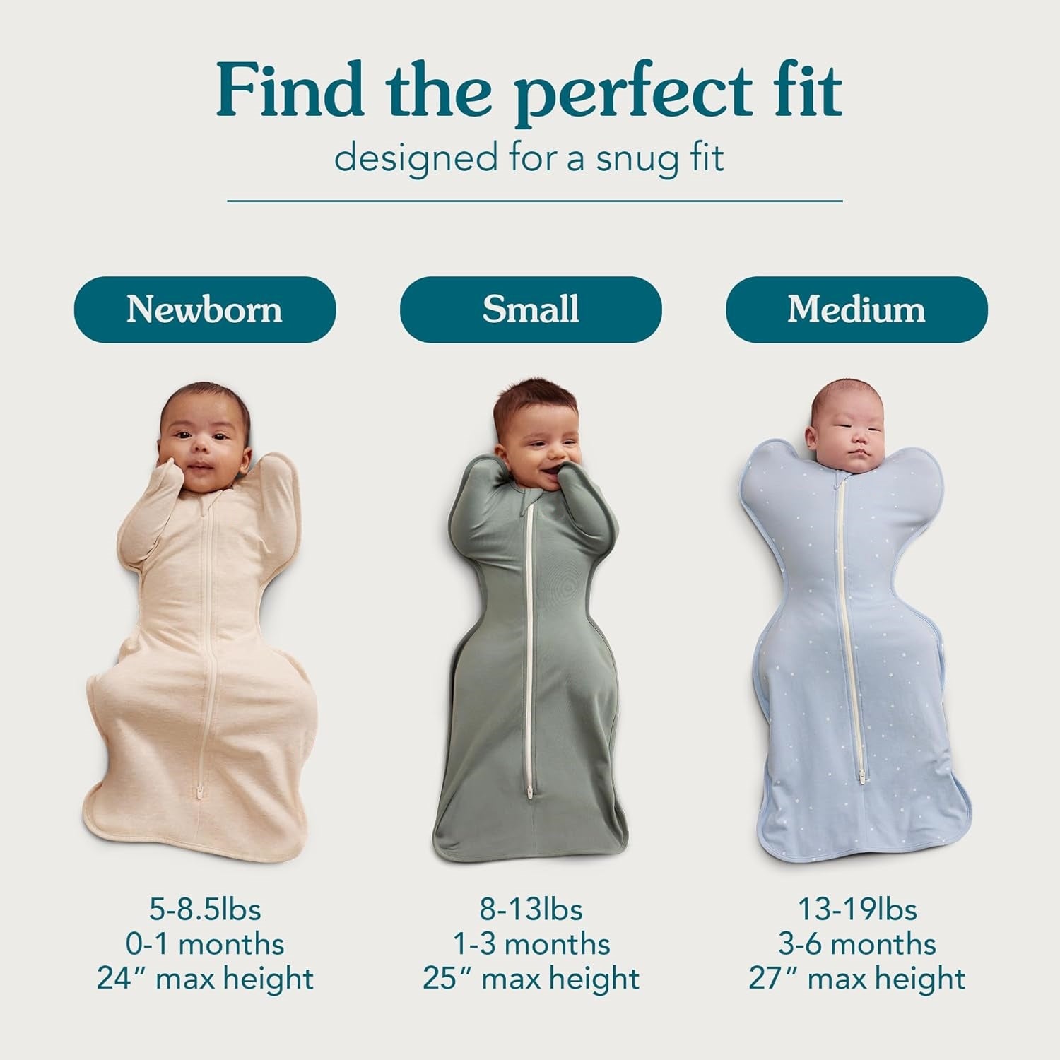 Baby Self-Soothing Swaddle Blanket with Natural Arms-Up Sleep Position & Moro Reflex Protection