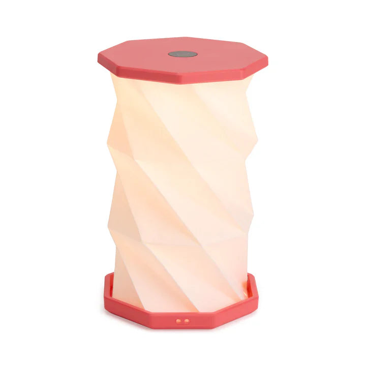 Twist Hexagon Portable Table Lamp – Foldable, USB-C Rechargeable, Adjustable Height