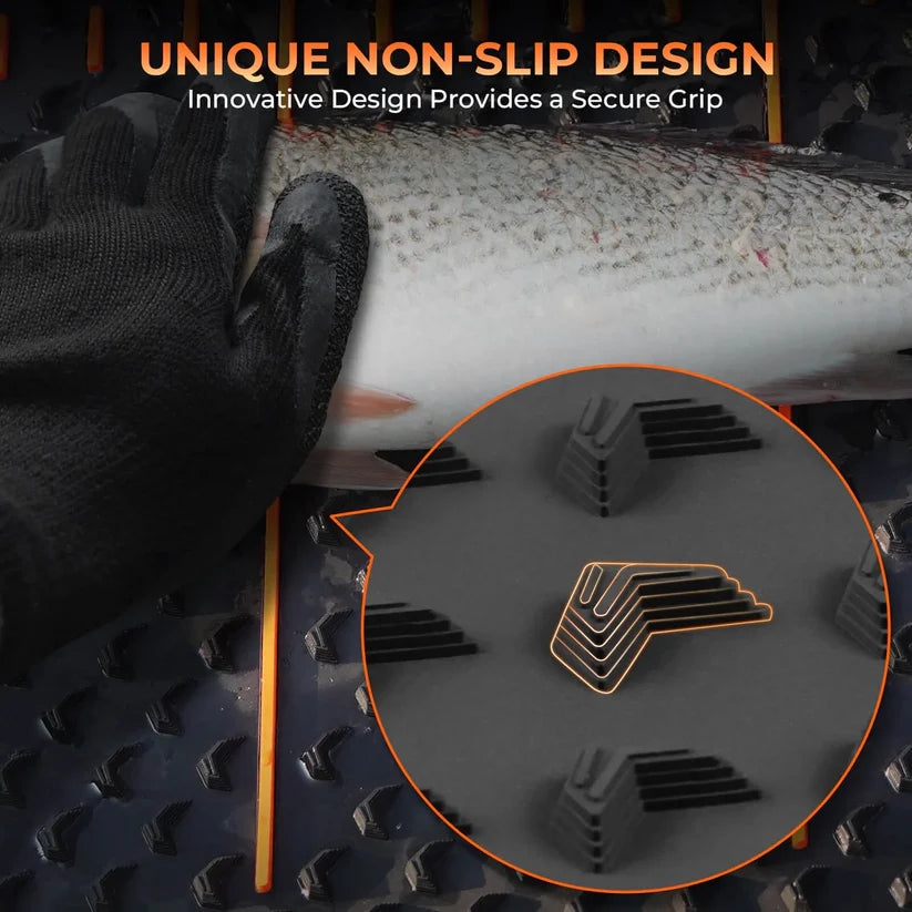 Portable Fish Fillet Roll Mat – Non-Slip Surface for Filleting, Measuring & Slicing