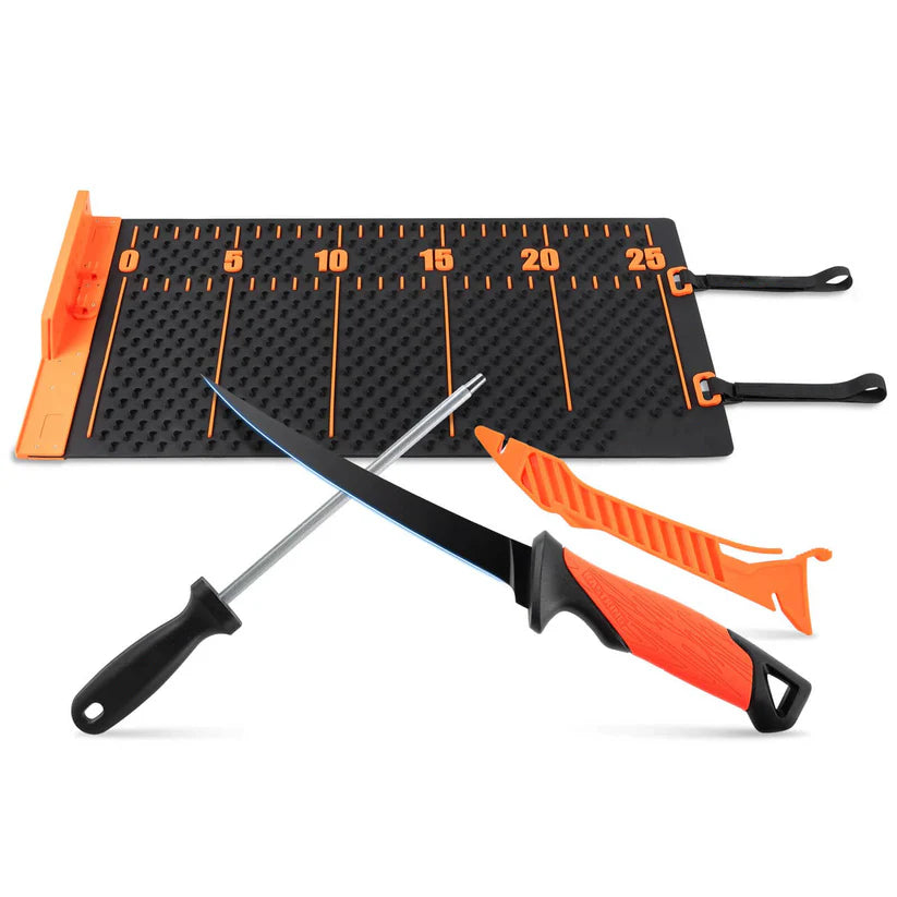 Portable Fish Fillet Roll Mat – Non-Slip Surface for Filleting, Measuring & Slicing
