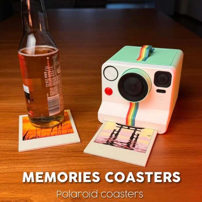 Memories of Roller Coasters – Photo-Style Coaster Set