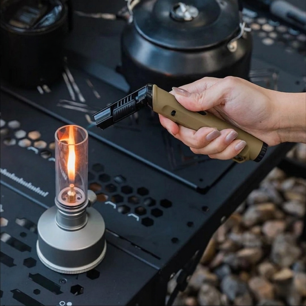 Ultra-Portable Zinc Alloy Precision Torch: Sleek Telescopic Pocket Igniter with Visible Fuel Window