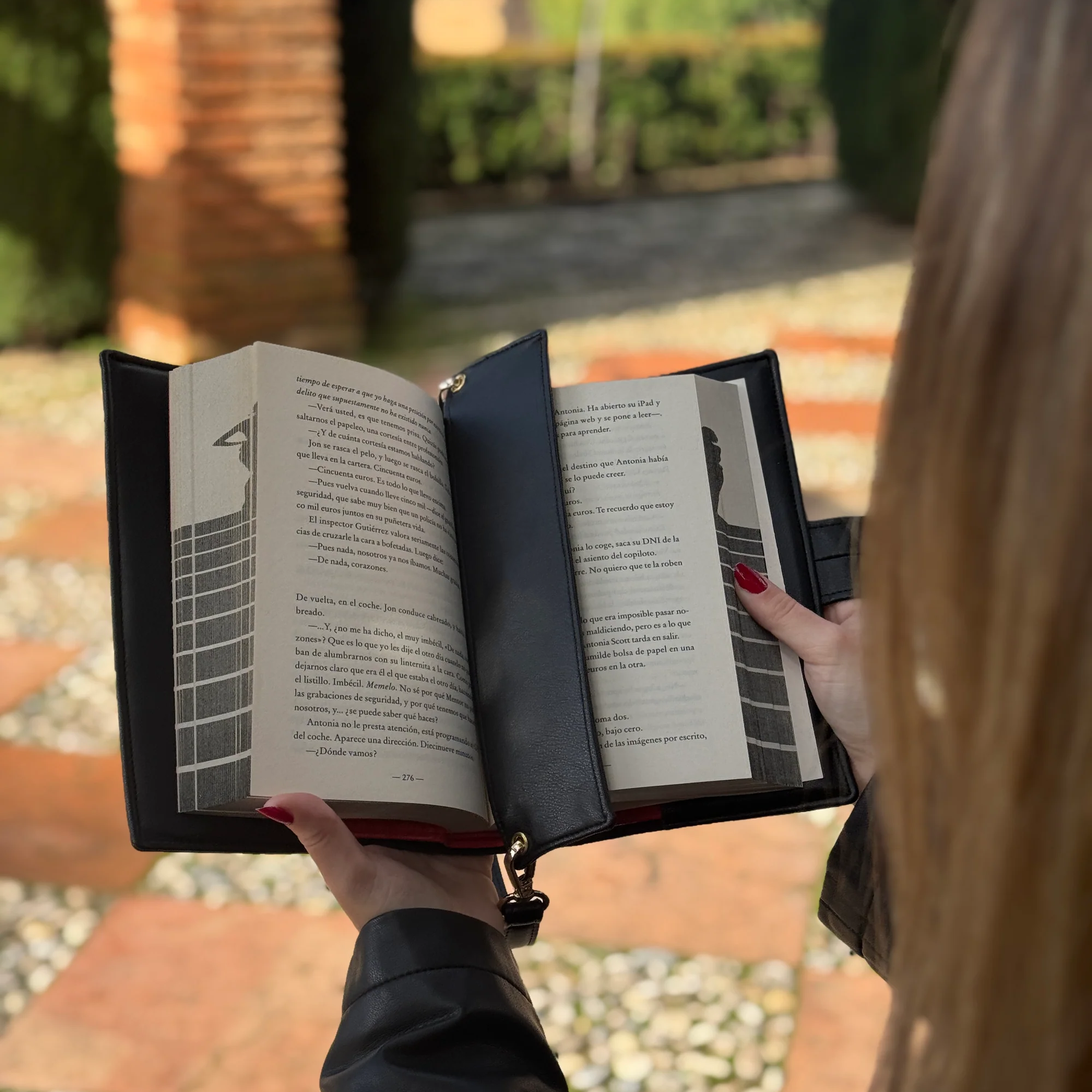 Book Bag – Vegan Leather Protective Case | Padded Interior