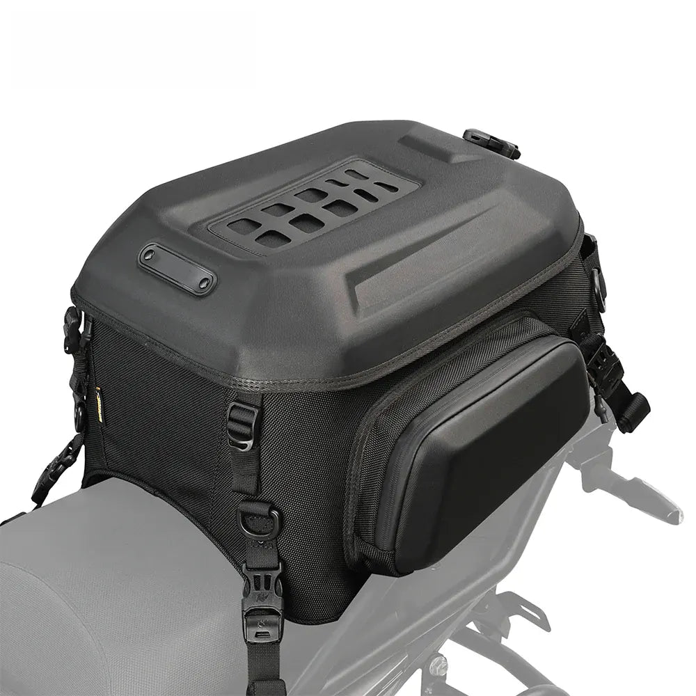 Motorcycle Tail Bag – EVA Hard Shell | Expandable 23L–35L