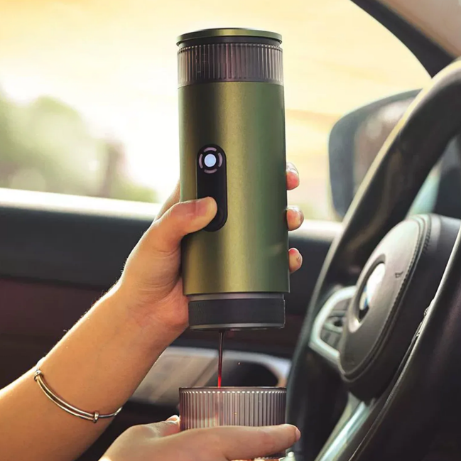 Portable Electric Espresso Maker – Cordless for Camping & Travel