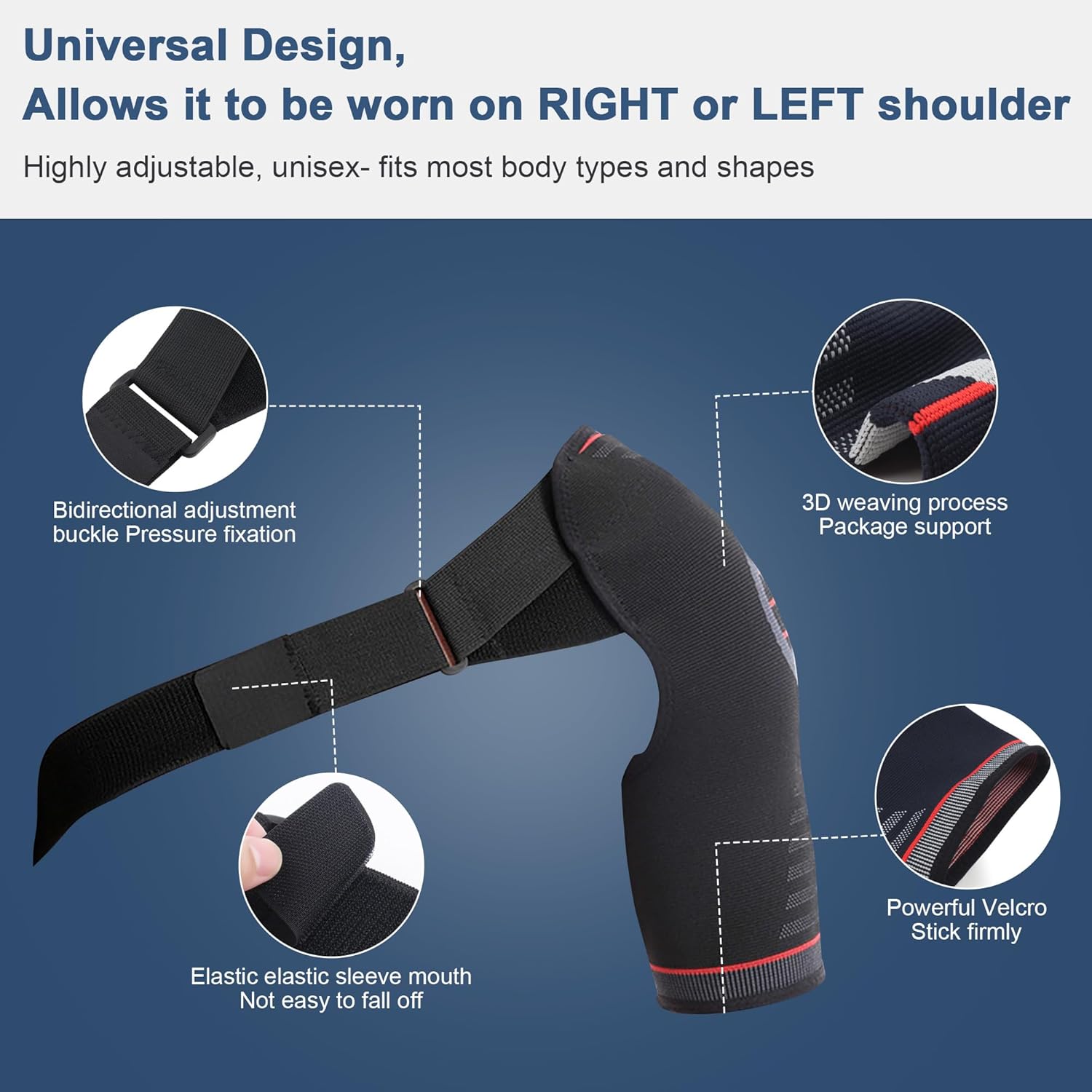 Compression Kinetic Shoulder Shield: 3D Stability Sleeve for Peak Athletic Performance