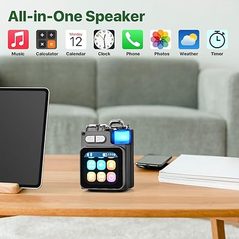 Smart Bluetooth Speaker – Portable Touchscreen with Bass