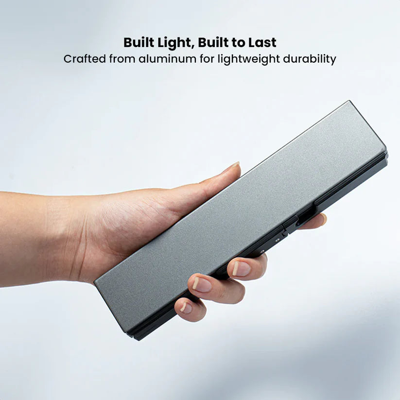 Mini Ergonomic Wireless Keyboard – Foldable Bluetooth Keyboard