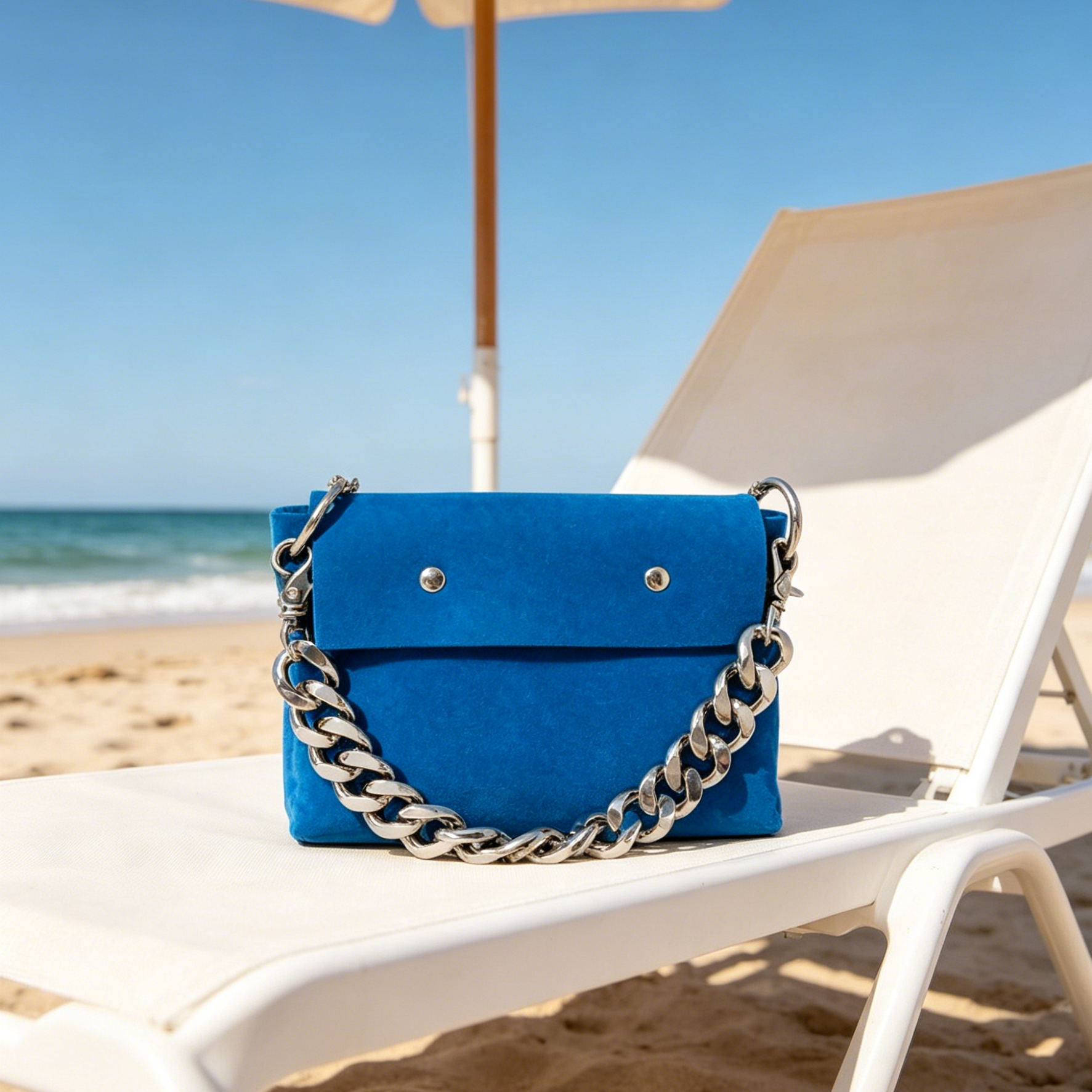 Trendy Oversized Metal Chain Bag Handle
