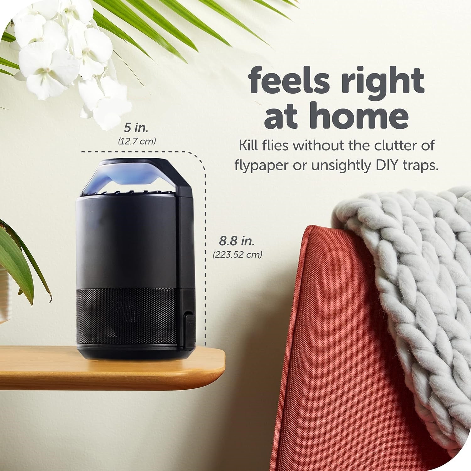 Intelligent Indoor Flying Insect Terminal with Triple-Action Non-Toxic Trap & Automated Ambient Sensor
