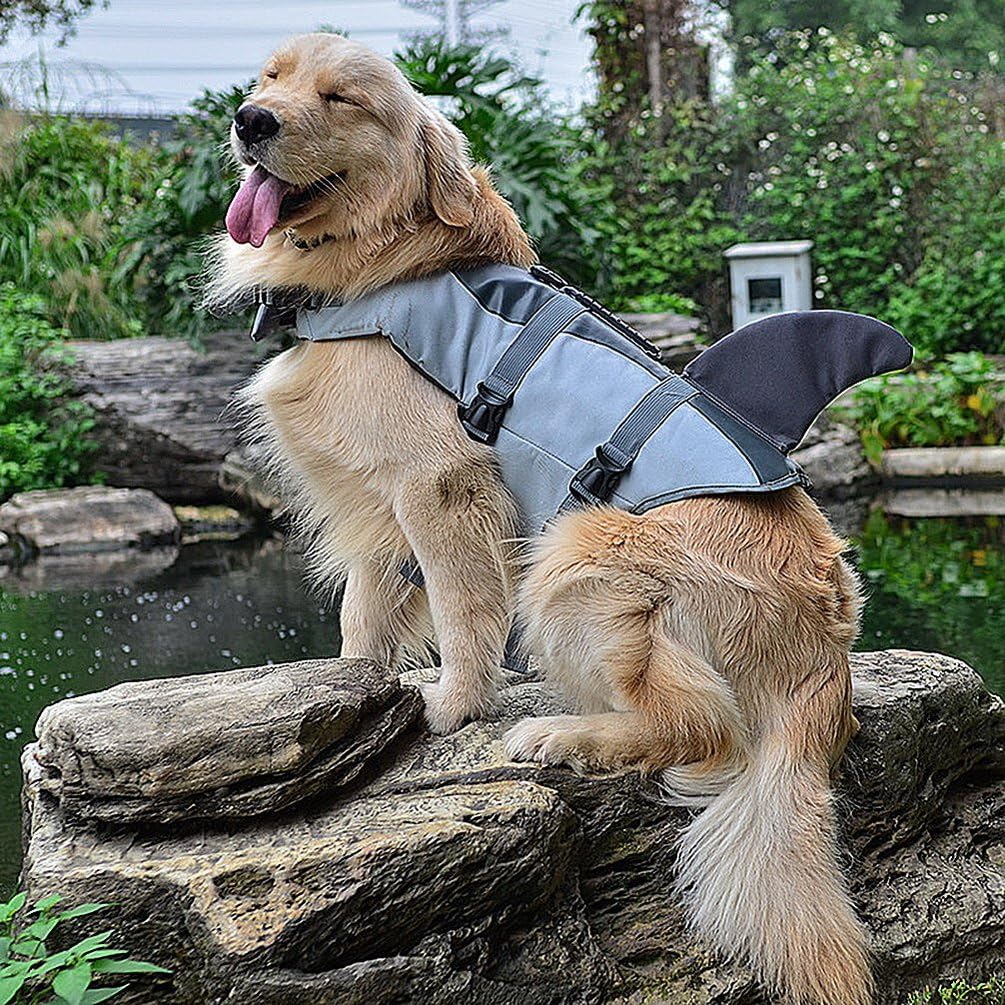 Dog Life Jacket – Reinforced Back Handle for Quick Rescue