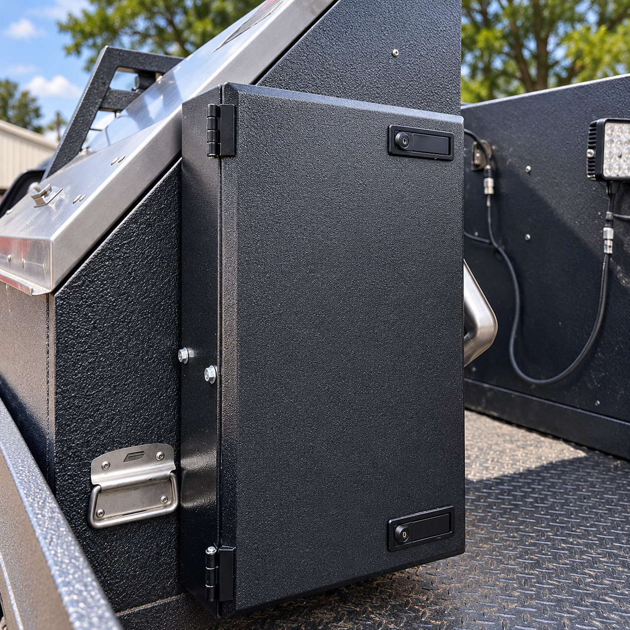 GreaseVault GX — Lockable Electric Grease Gun Storage Box