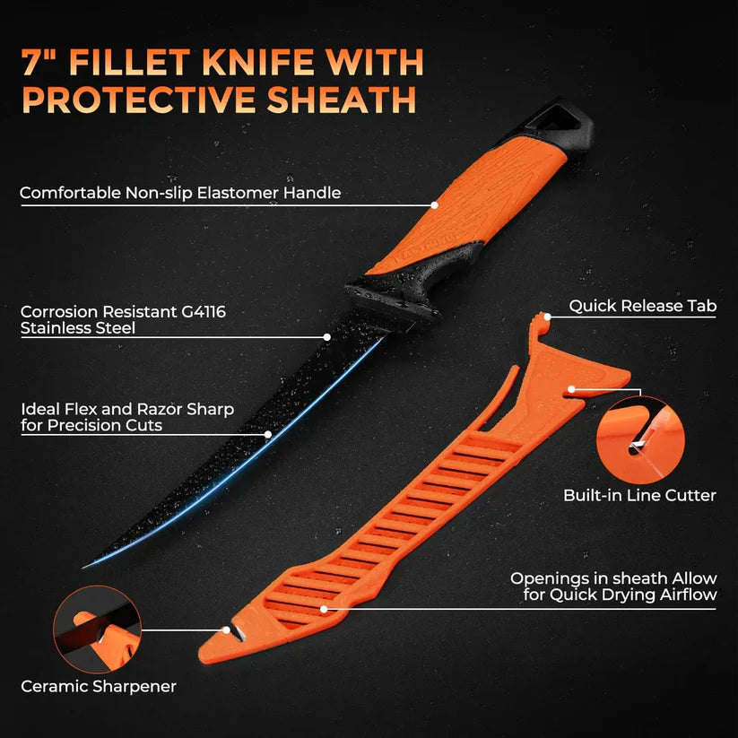 Portable Fish Fillet Roll Mat – Non-Slip Surface for Filleting, Measuring & Slicing