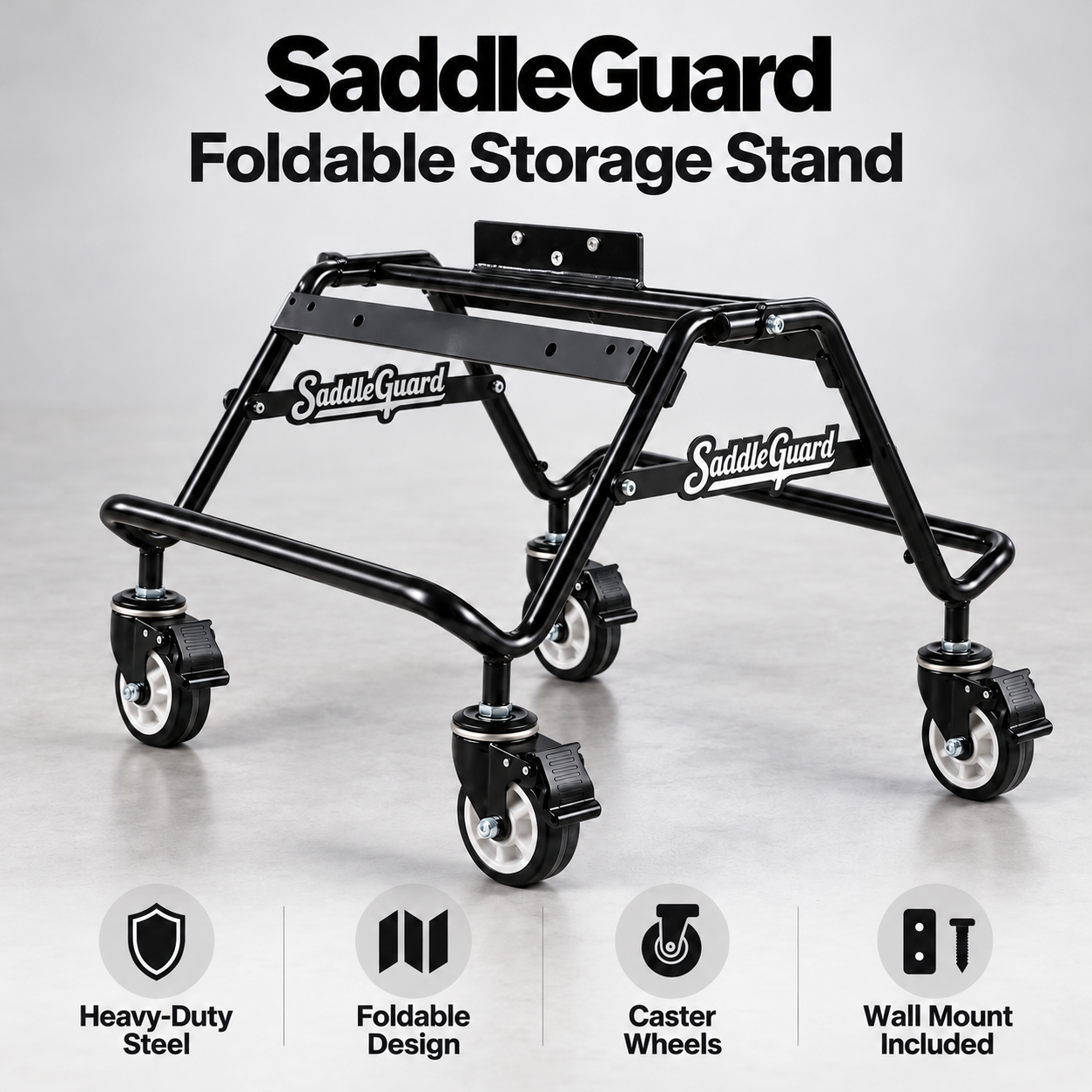 SaddleGuard Foldable Storage Stand
