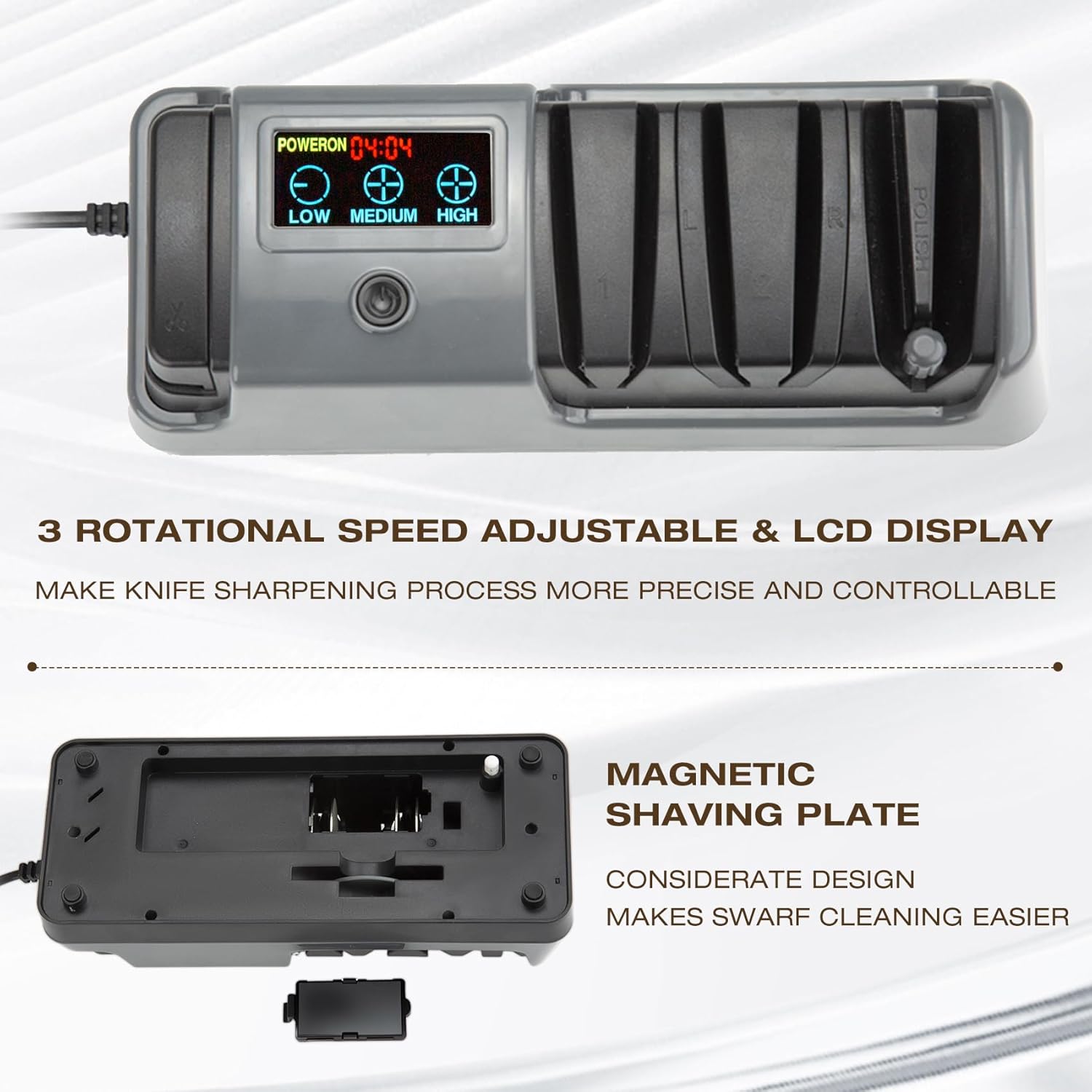Professional Kitchen Knife Precision Sharpening Station – Intelligent Multi-Speed Control for Scissors & Cleavers