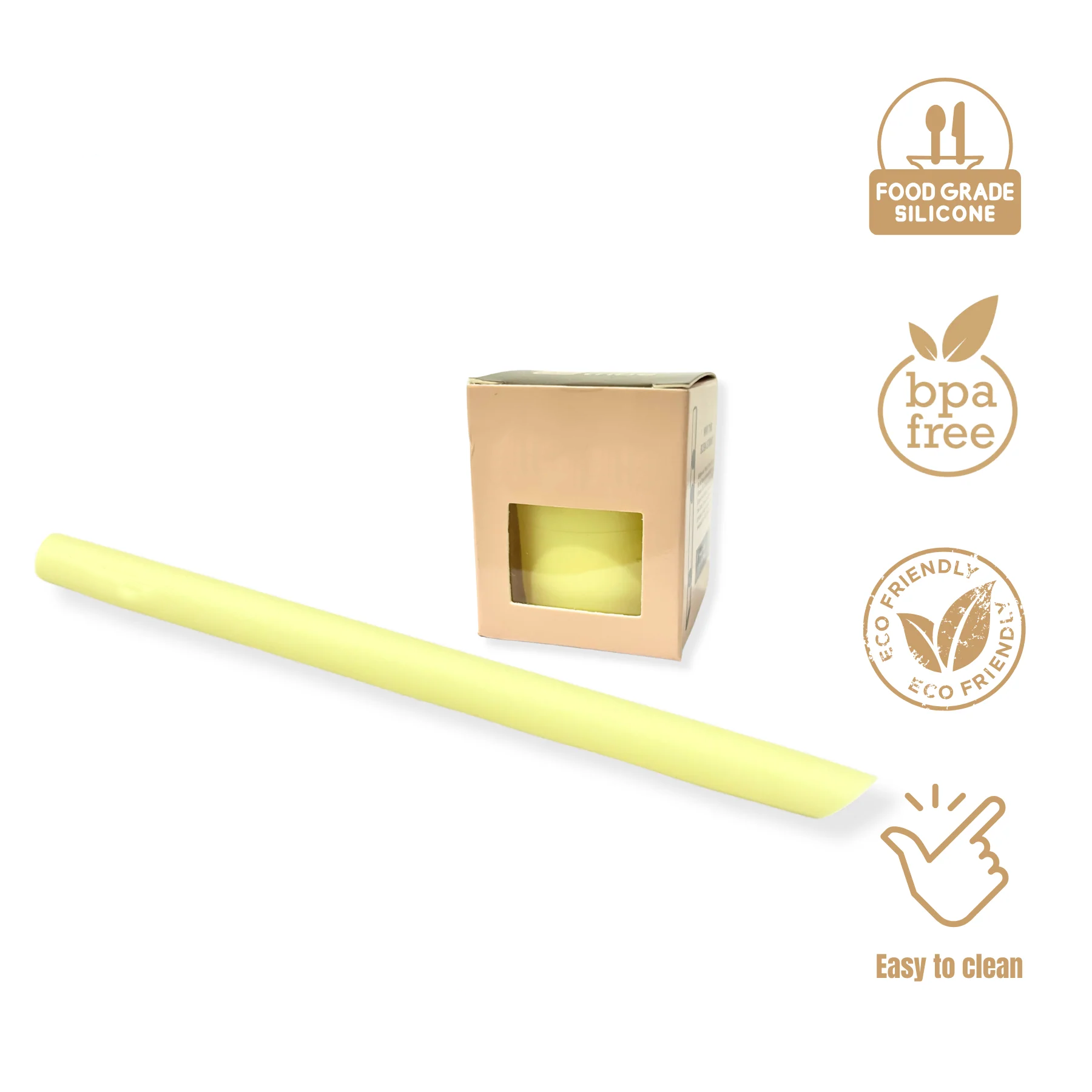 Reusable Pearl Milk Tea Straw - Portable Collapsible Design, Eco-Friendly, Leak-Proof