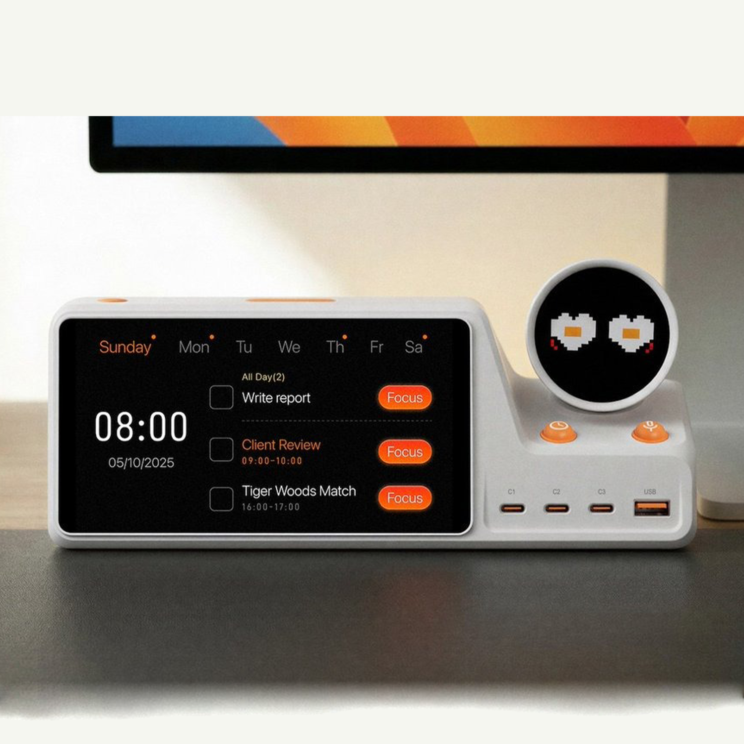 AI-Powered Desktop Calendar for Deep Focus