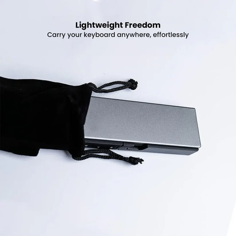 Mini Ergonomic Wireless Keyboard – Foldable Bluetooth Keyboard