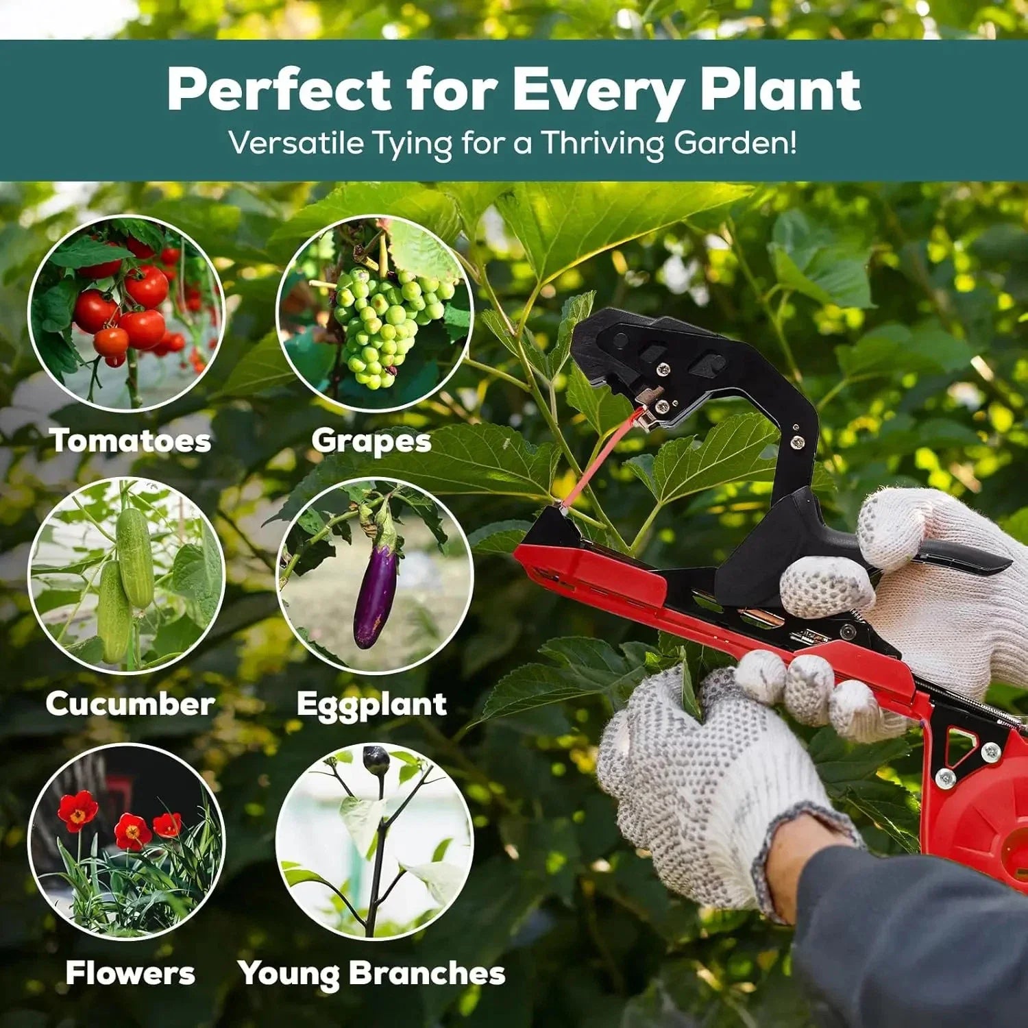 Upgraded Garden Plant Tying Machine Tool Set
