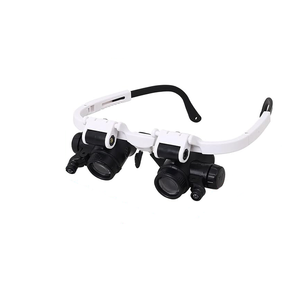Head-mounted magnifying glass
