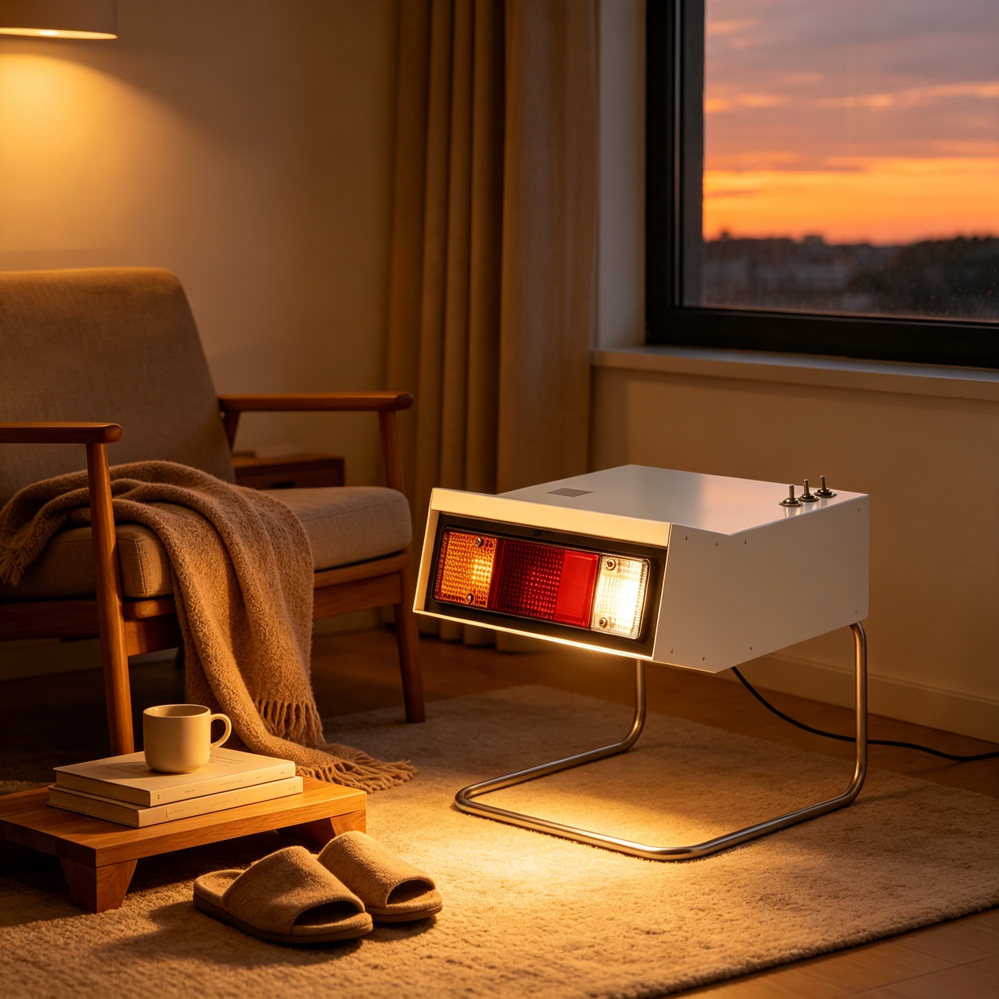 Vintage automotive side table design