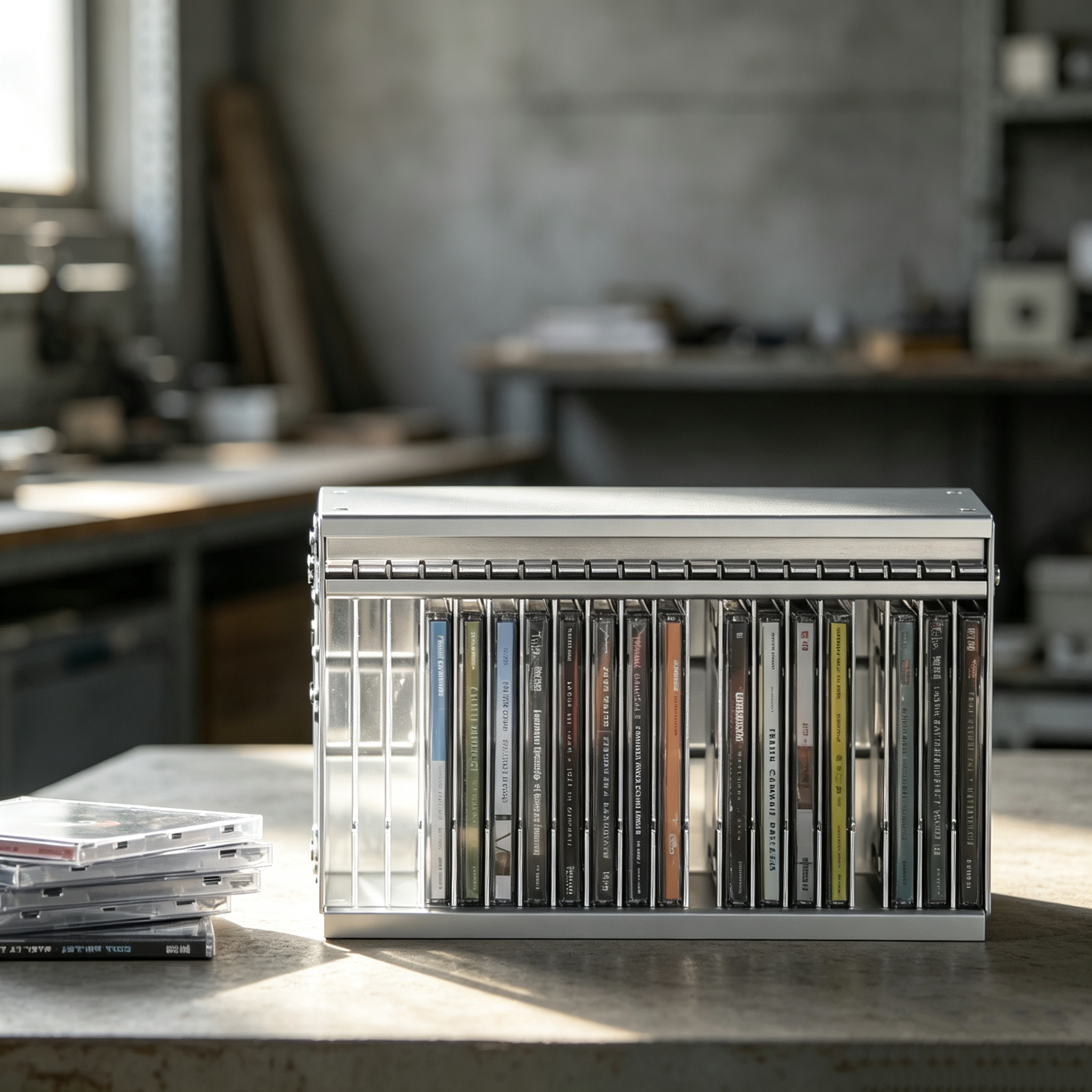 Modular Metal CD Display Storage System