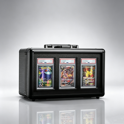 Premium 4-Row Trading Card Storage & Display Case