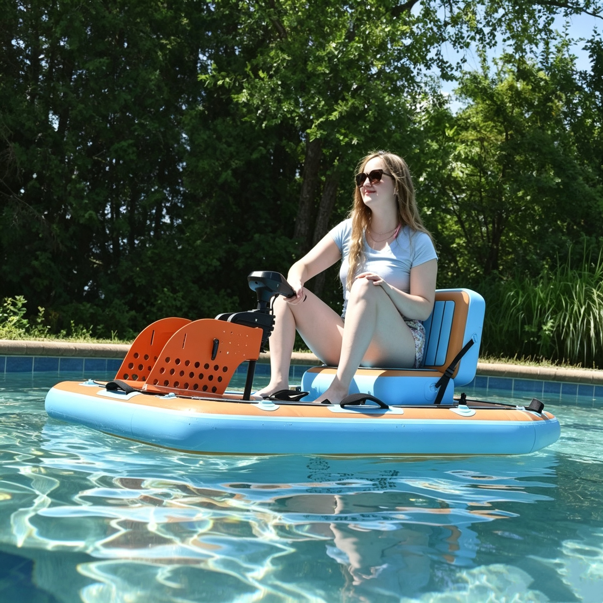 Inflatable Hexagon Mini Electric Boat