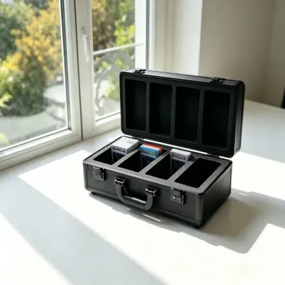 Premium 4-Row Trading Card Storage & Display Case