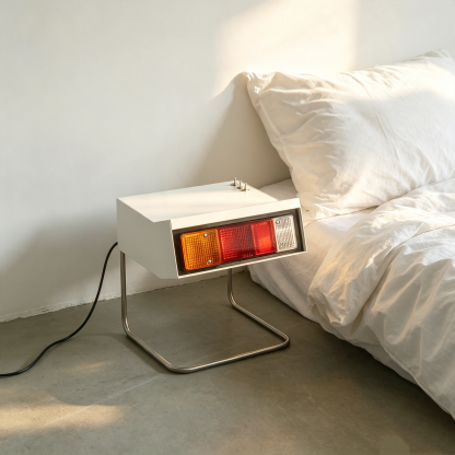 Vintage Car Light Side Table
