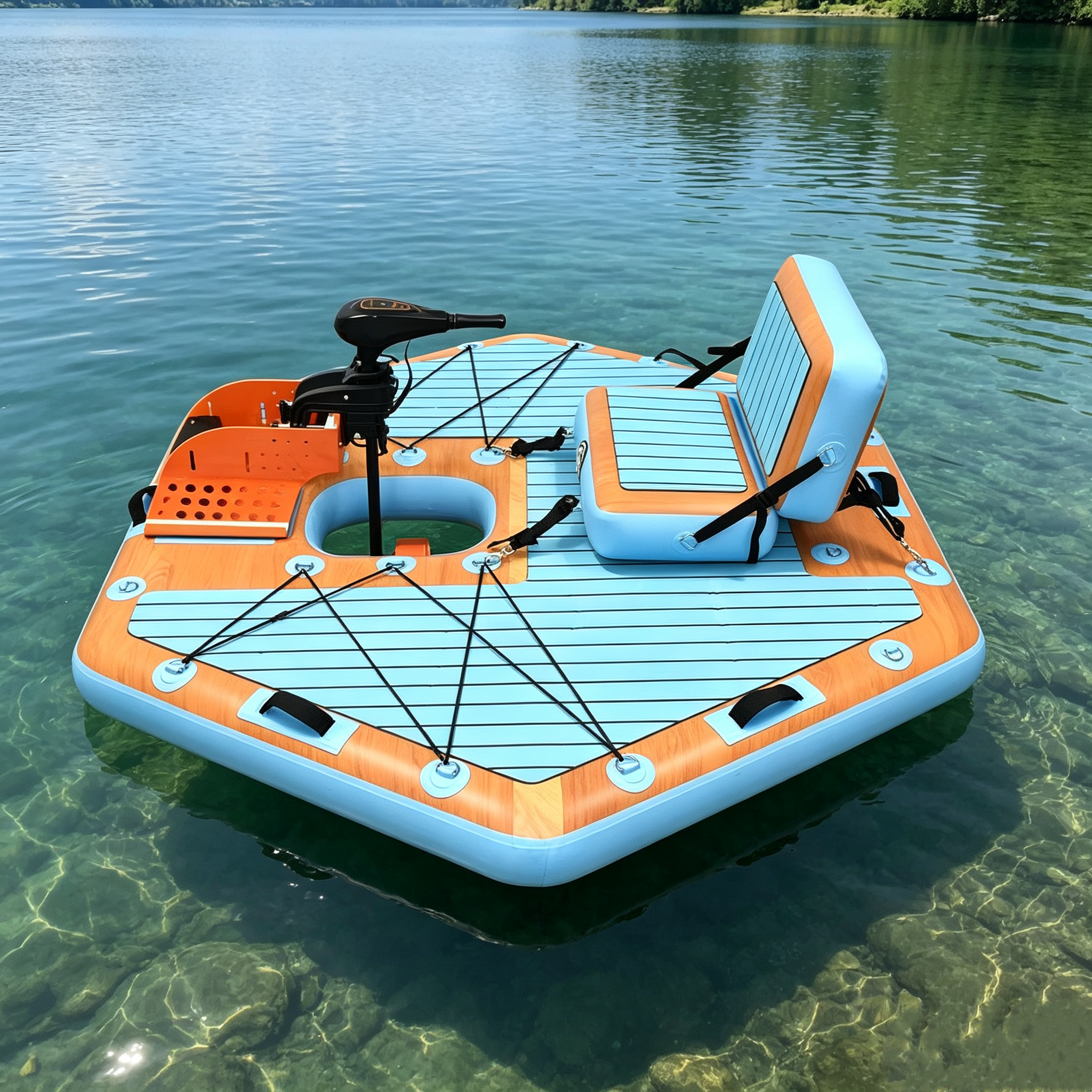 Inflatable Hexagon Mini Electric Boat