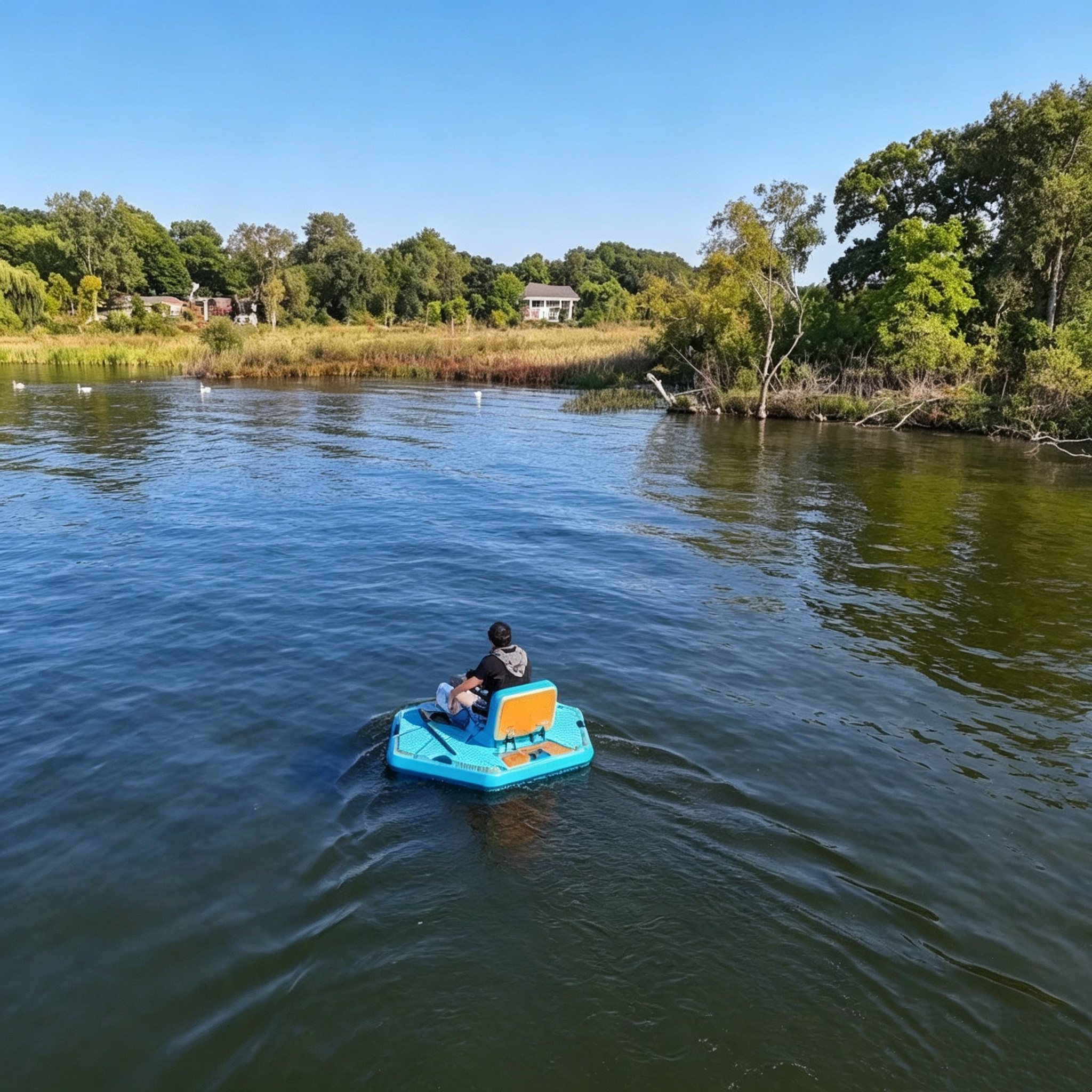 Inflatable Hexagon Mini Electric Boat