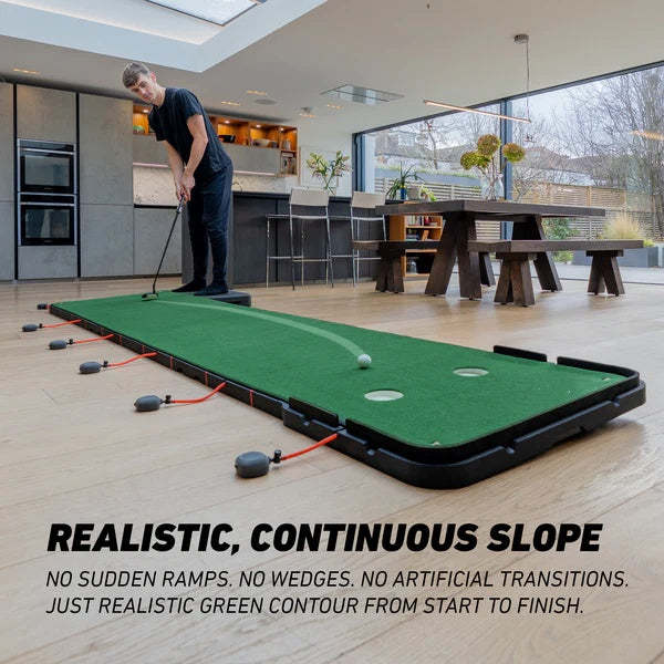 Adjustable Golf Putting Mat – Realistic Breaks Up to 10ft with Ball Return