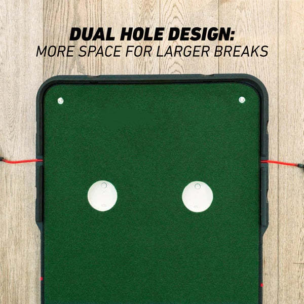 Adjustable Golf Putting Mat – Realistic Breaks Up to 10ft with Ball Return