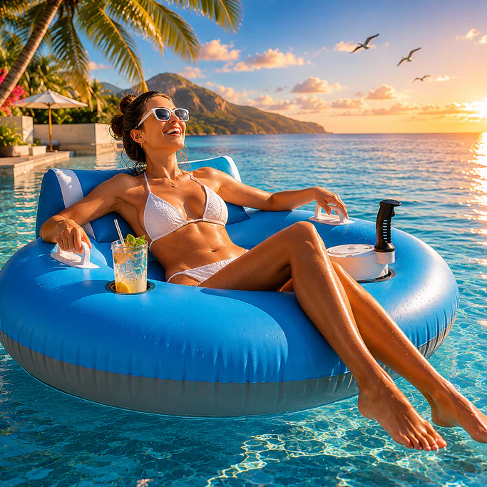 Hands-Free Pool Float – Powerful Rechargeable Motor