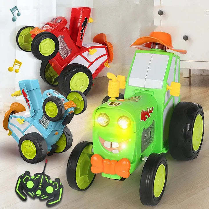 Crazy Jumping Car Toy – RC Stunt Car with Music & Lights