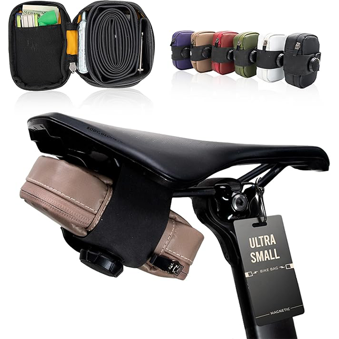 Magnetic saddlebags are available in two sizes