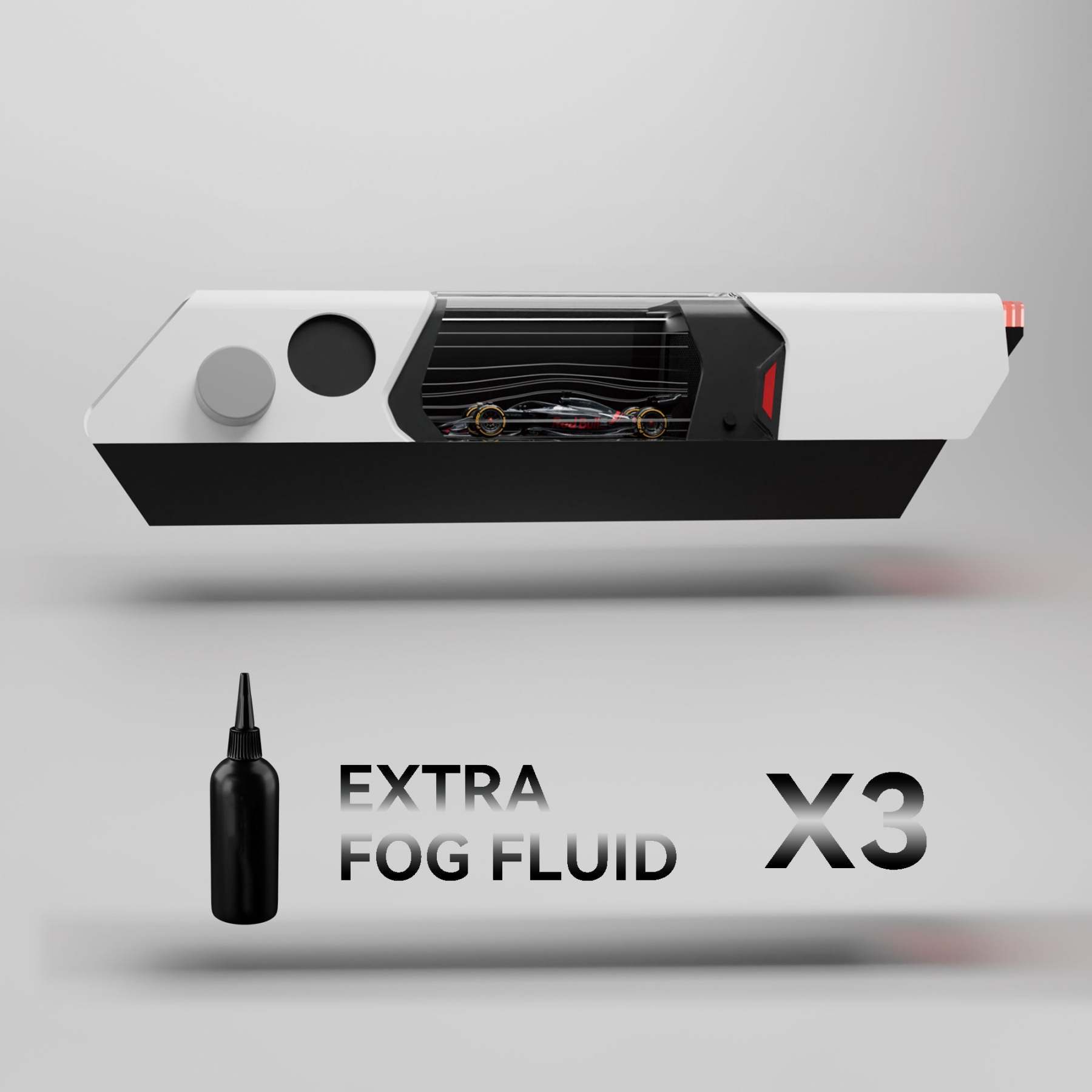 1:64 Scale Car Model Desktop Wind Tunnel – Dynamic Display with Fog Effects