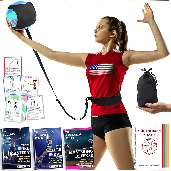 Four types of single-player volleyball training aids