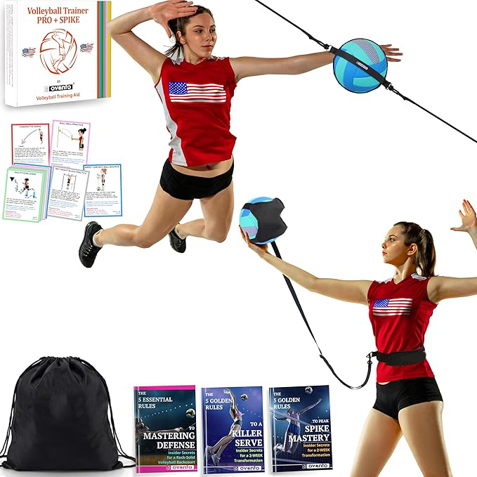 Four types of single-player volleyball training aids