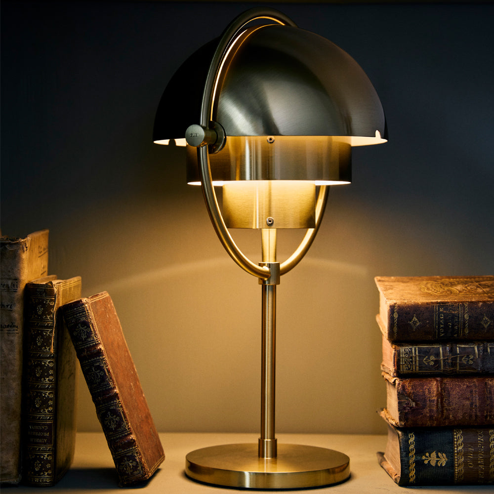 Multi-Lite Portable Cordless Table Lamp – Rotatable Geometric Shade Ambient Light for Luxury Home Decor