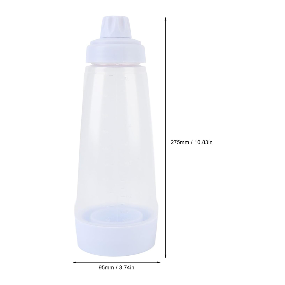 Pancake batter mixing and dispensing bottle